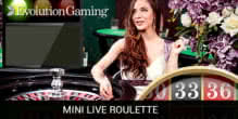Mini Ruleta en Vivo de Evolution Mini Live Roulette - NeonSlots